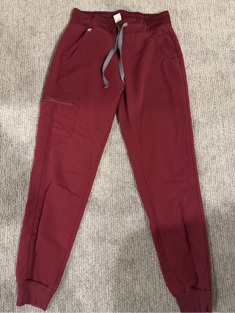 Figs Women's Burgundy Track Jogger Pants
